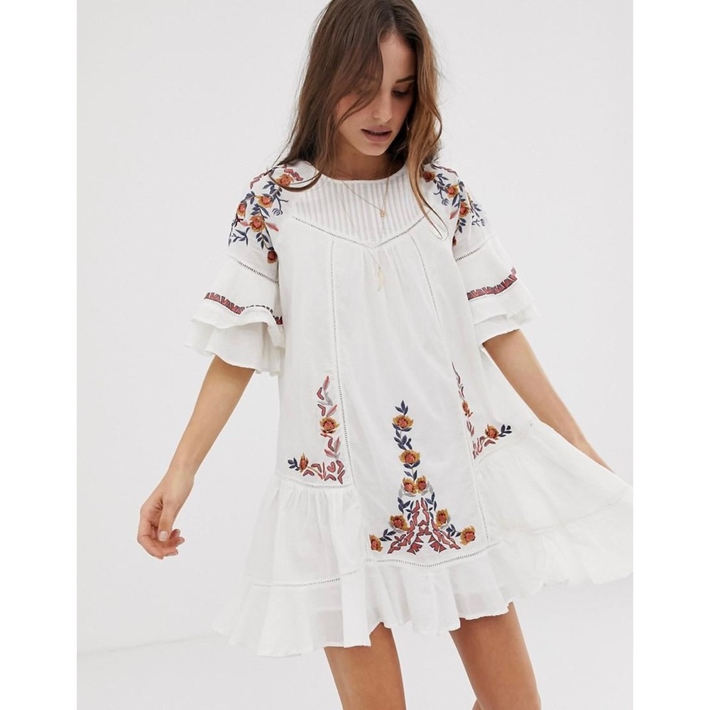 Free People Pavlo Embroidered Dress
